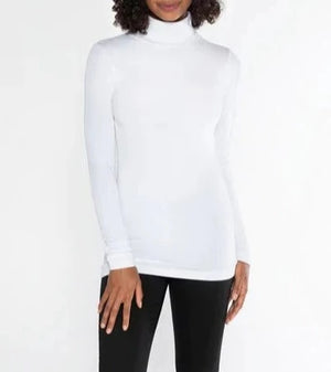 Bamboo Turtle-Neck | White