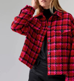The Shacket | Lipstick Red Plaid