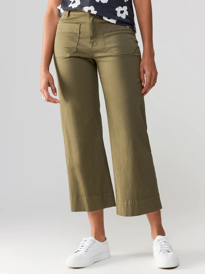 The Marine Standard Rise Crop Trouser Pant | Burnt Olive