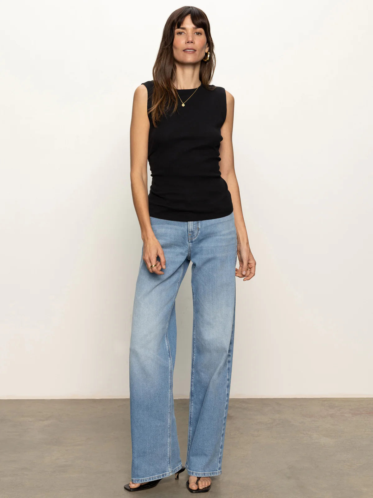 Ribbed Ruched Tank