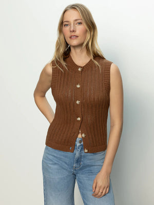Pointelle Shell Sweater