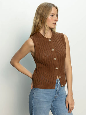 Pointelle Shell Sweater