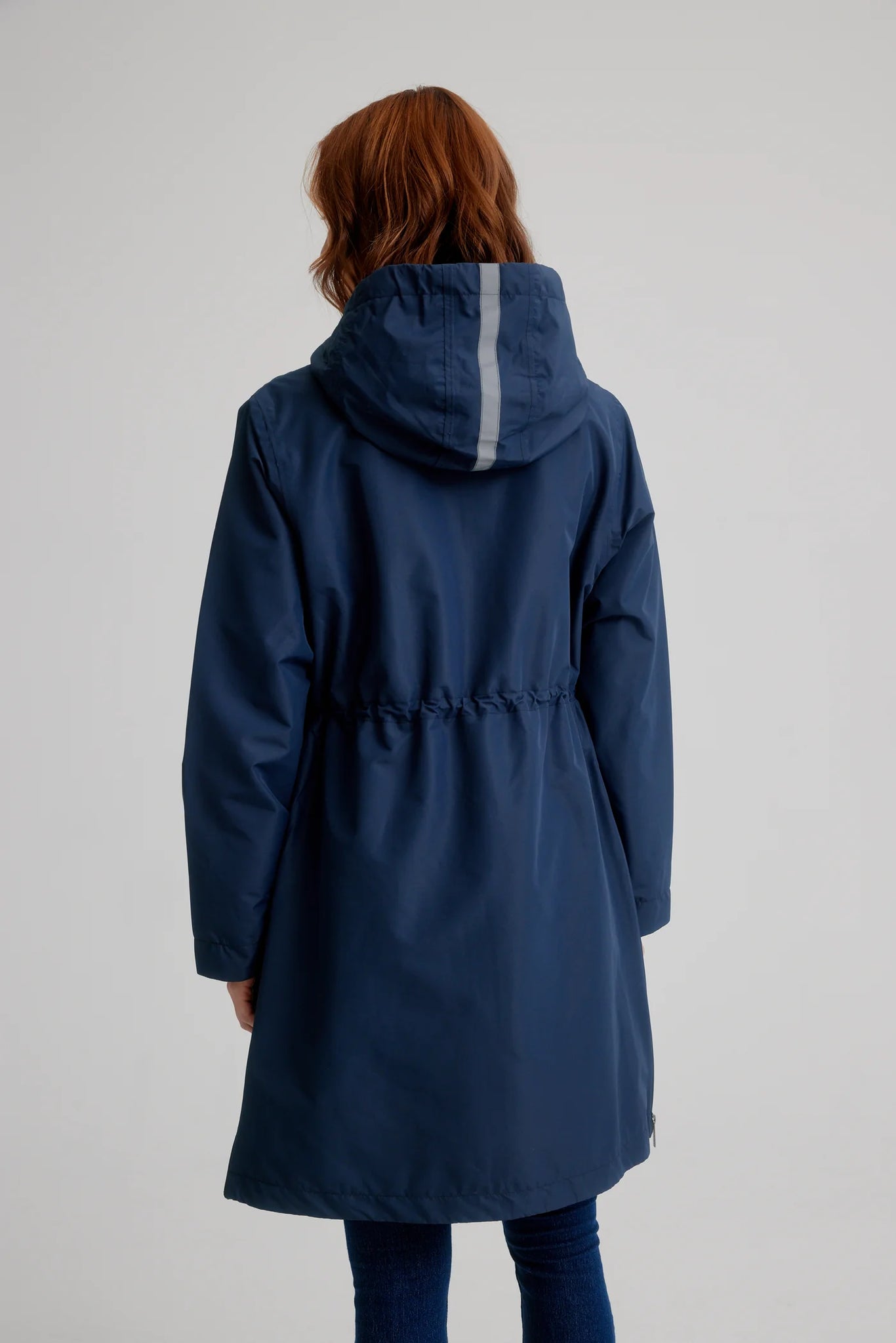 CRO Hooded Magic Print Waterproof Raincoat | Navy