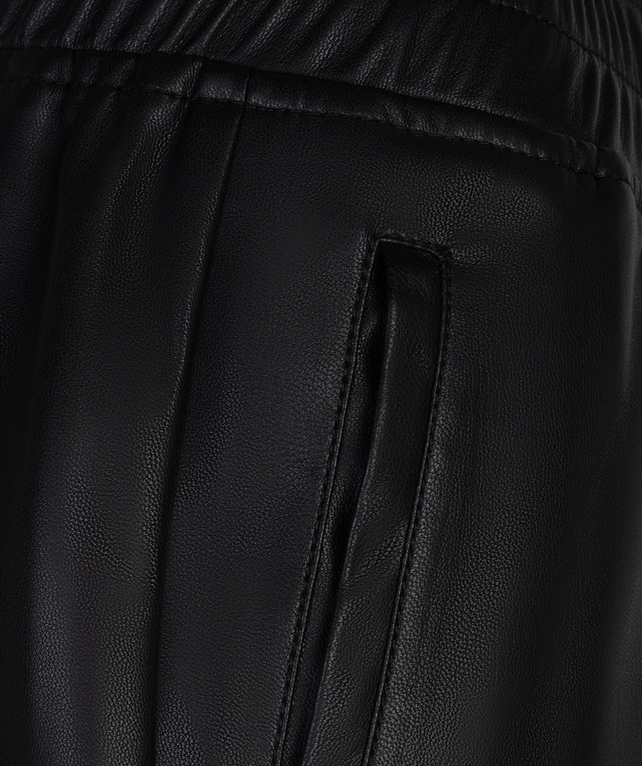 Vegan Leather Jogger Trouser