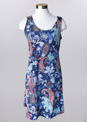 Paisley Knit Tank Dress