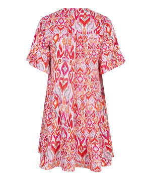 Peasant Print Dress