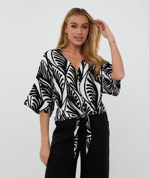 Summer Vibes Knot Blouse