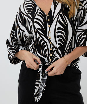 Summer Vibes Knot Blouse