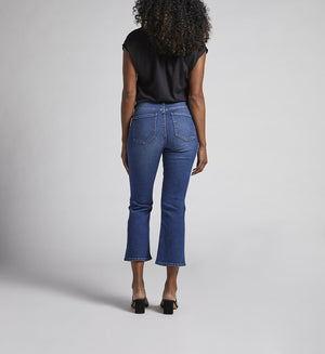 Phoebe High Rise Cropped Bootcut Jeans | Persian Blue