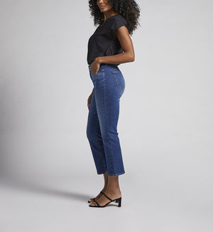 Phoebe High Rise Cropped Bootcut Jeans | Persian Blue