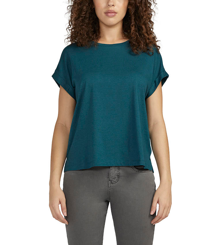 Drapey Luxe Tee | Teal