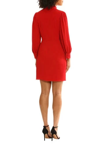 Long Sleeve Red Dress