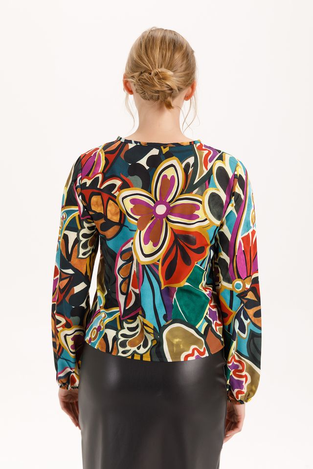 Majorca Long Sleeve V-Neck Blouse