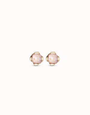 Aura Pink Earrings | Gold