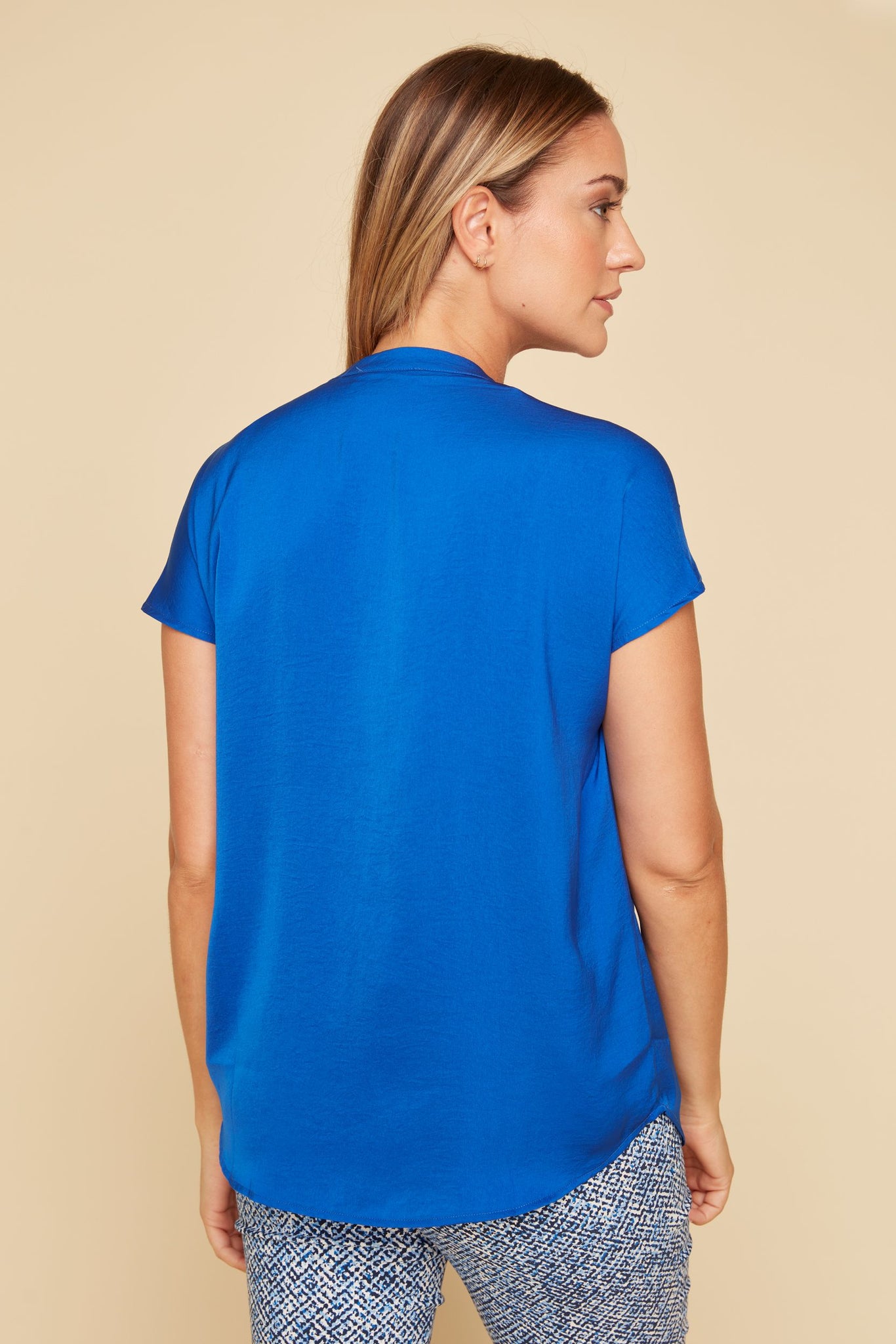 Cap Sleeve Dolman Blouse