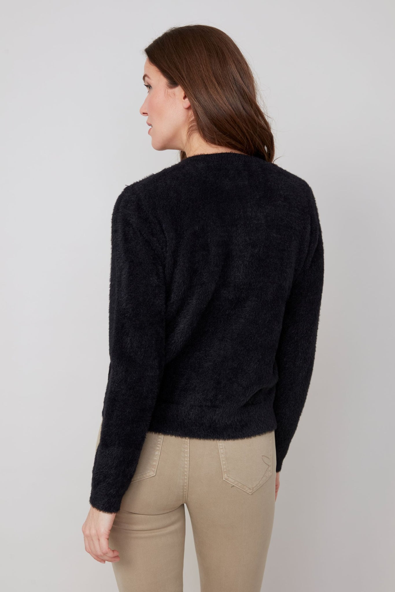 Long Sleeve Eyelash Sweater