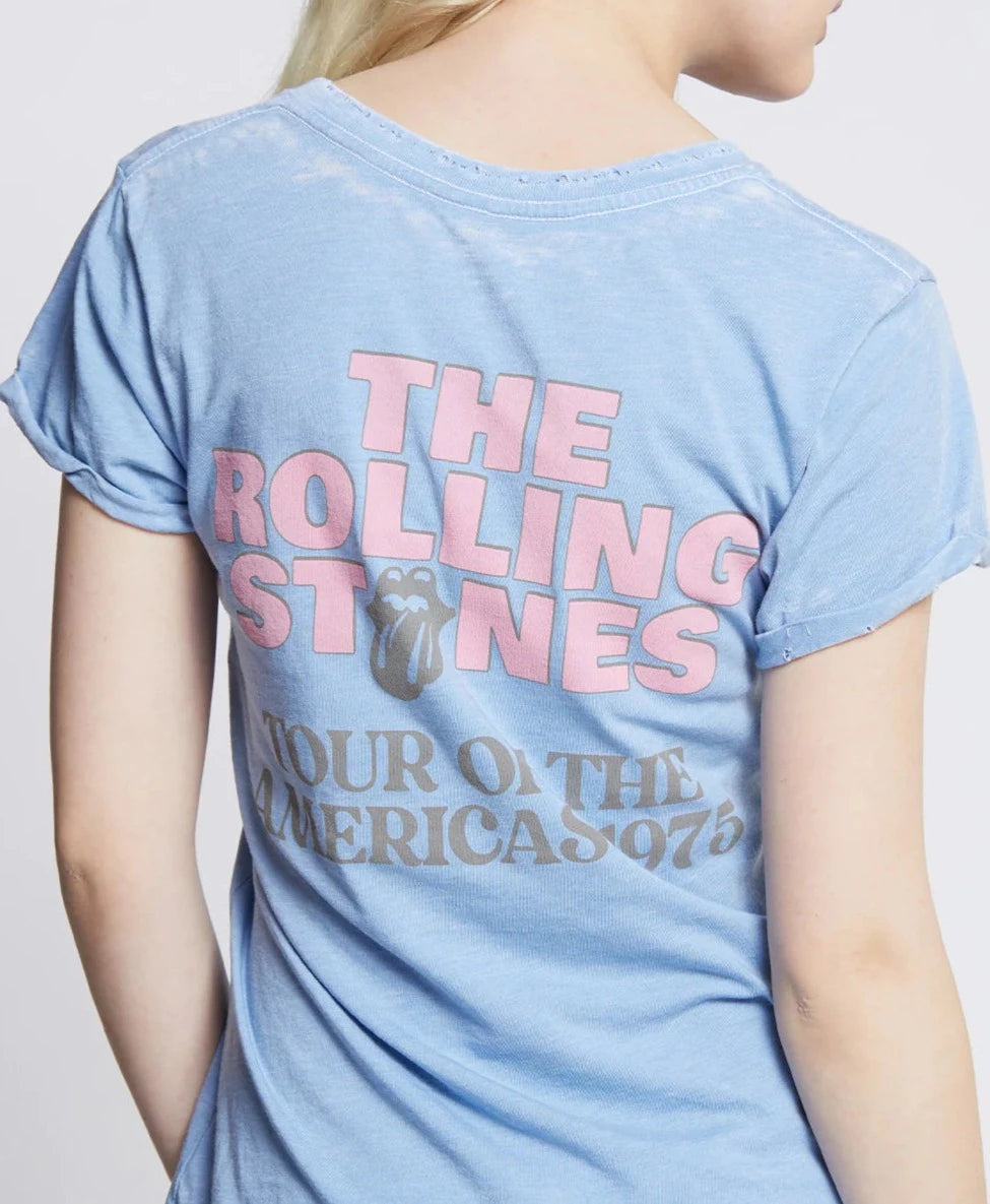 The Rolling Stones 1975 Tour Tee | Washed Denim