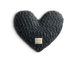 Giving Heart Weighted Pillow | Charcoal