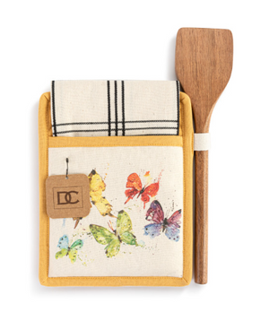 Hot Pad & Towel with Spatula | Butterfly