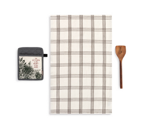 Hot Pad & Towel with Spatula | Floral