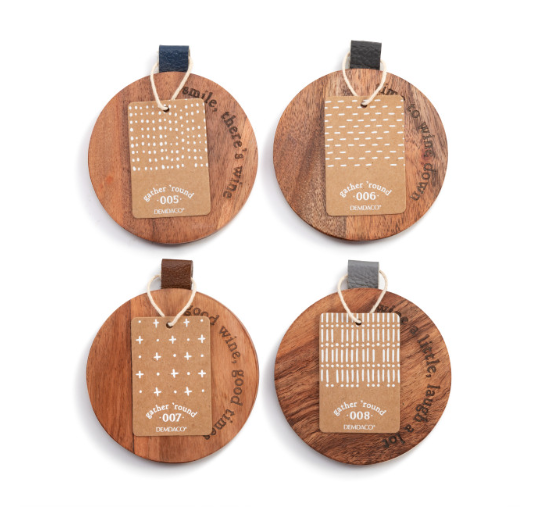 Wood Coaster | Wine Set of 4