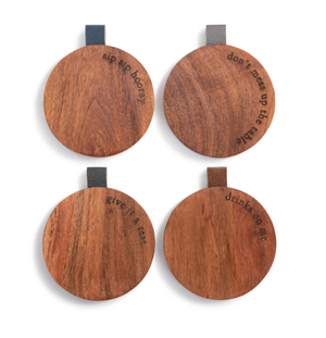 Wood Coaster | Drink Set of 4