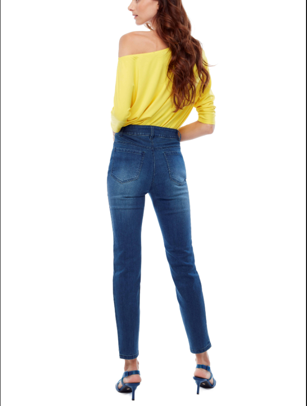Pull On Skinny Denim Jeans | Medium Blue