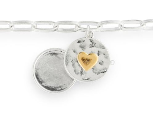 Love you Locket Bracelet | Silver