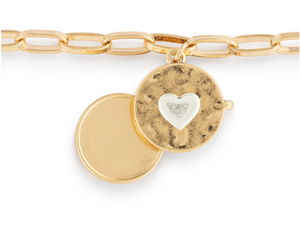 Love you Locket Bracelet | Gold