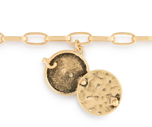 Love you Locket Bracelet | Gold