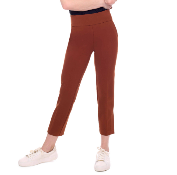 PONTE SLIM CROP PANT