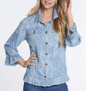 Tencel Ruffle Shirt