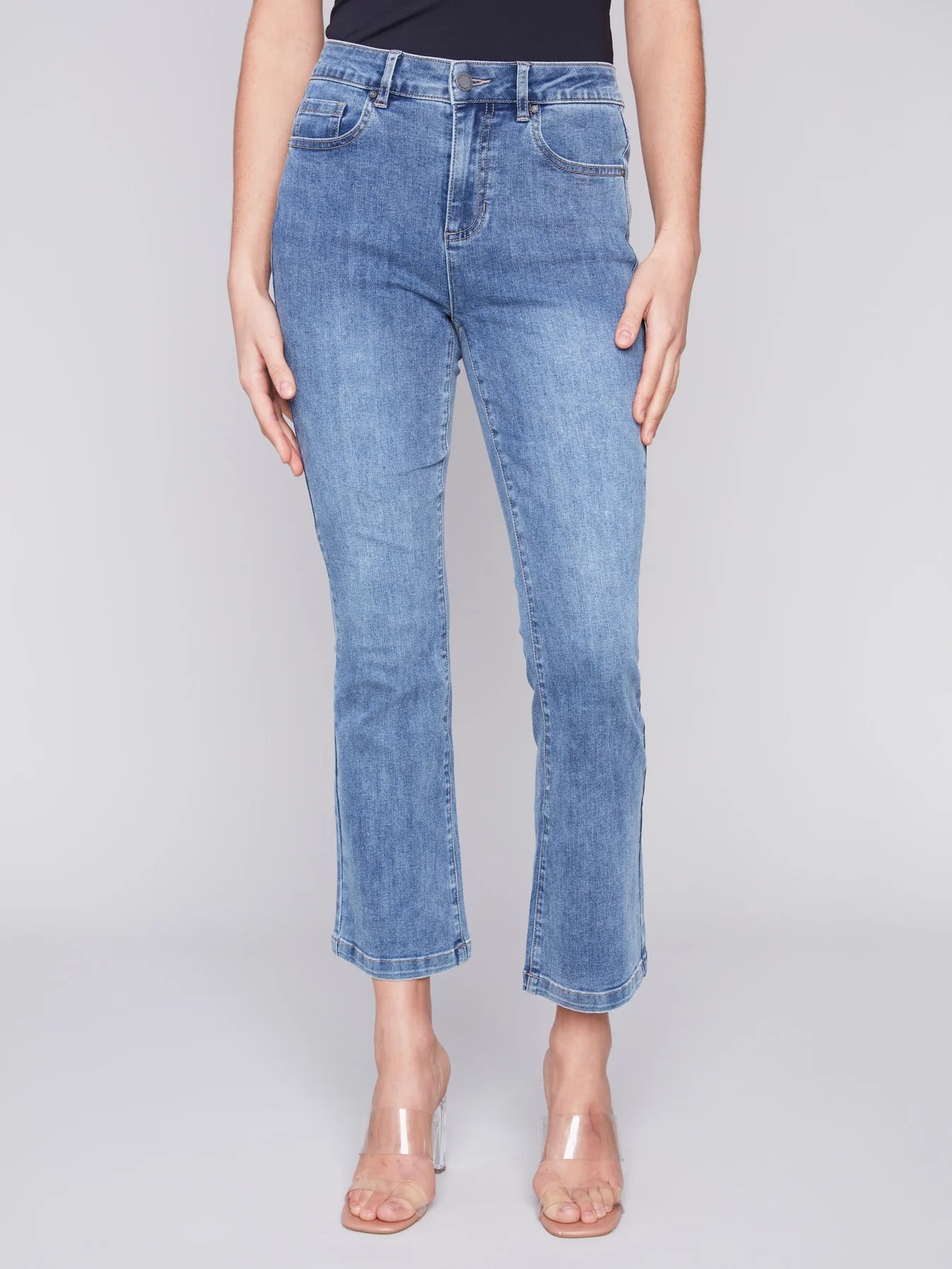 Bootcut Stretch Denim Pants | Medium Blue