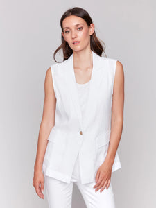 Linen Blend Vest