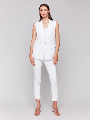 Linen Blend Vest