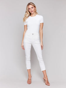Side Mini Tab Slim Pant