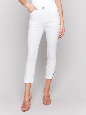 Side Mini Tab Slim Pant