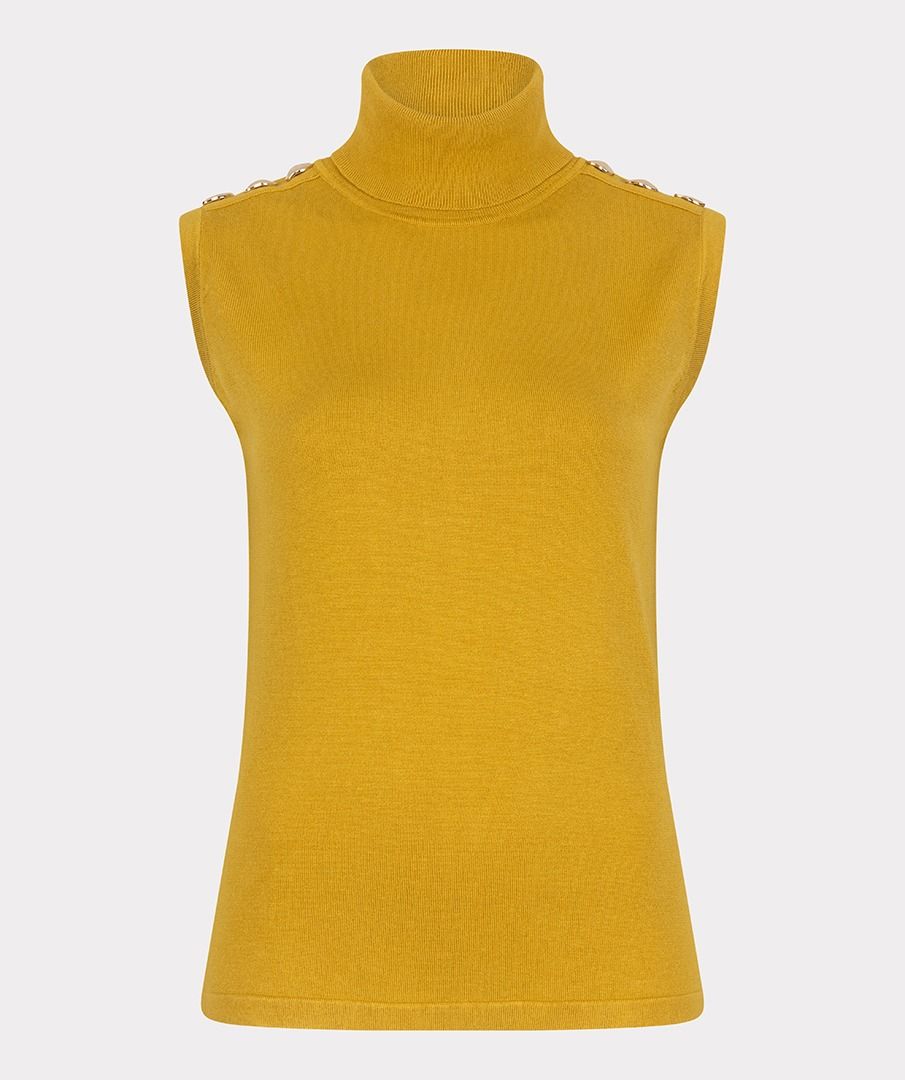 Sleeveless Basic Knit Sweater