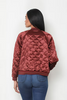Reversible Embroidered Satin Bomber Jacket