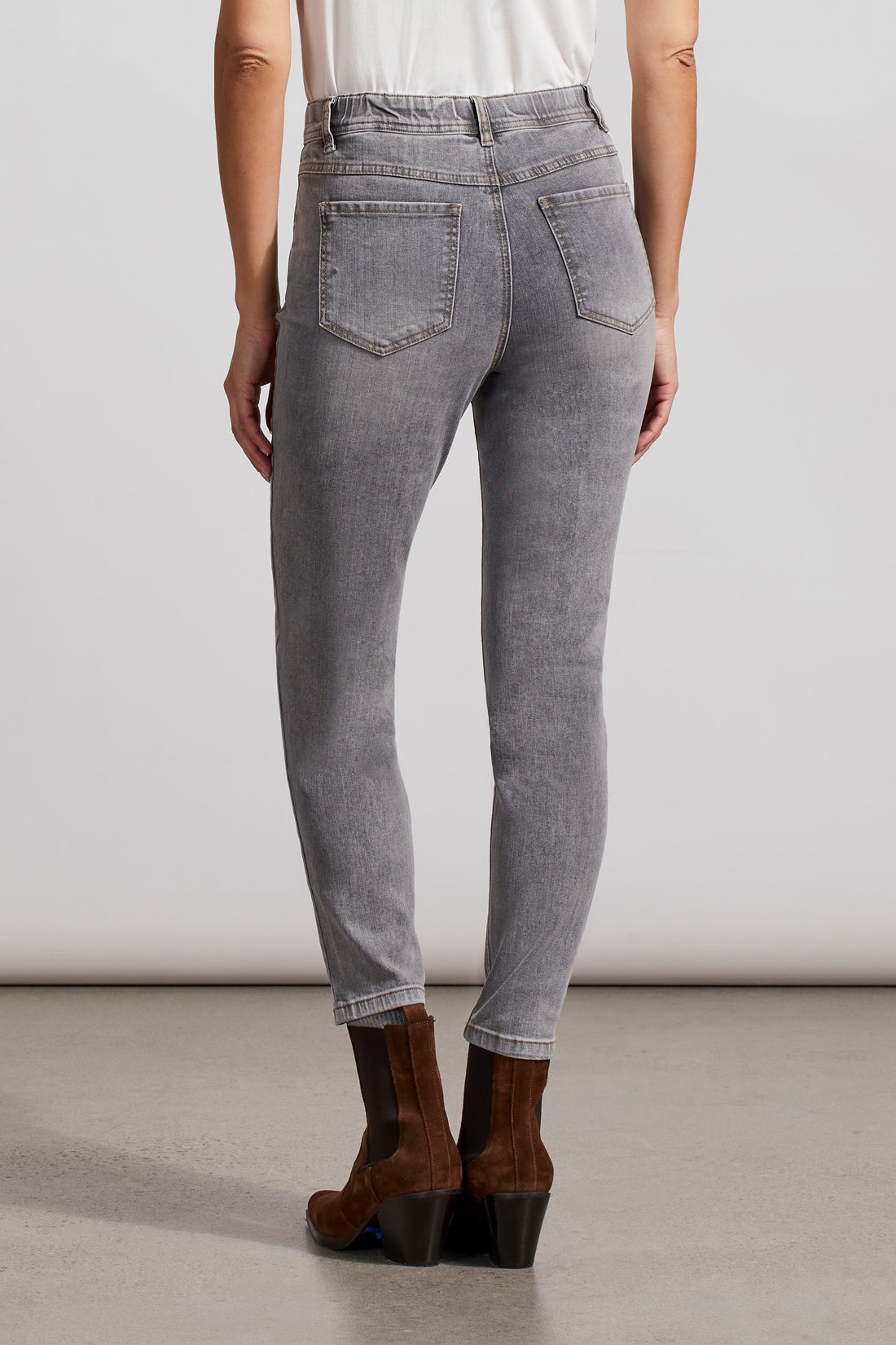 Audrey Icon Fit Pull On Ankle Jegging | Smokey Grey