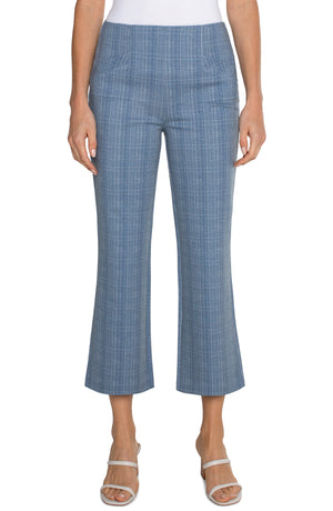 Stella Kick Flare 25" Pant | Blissful Blue Herringbone Stripe