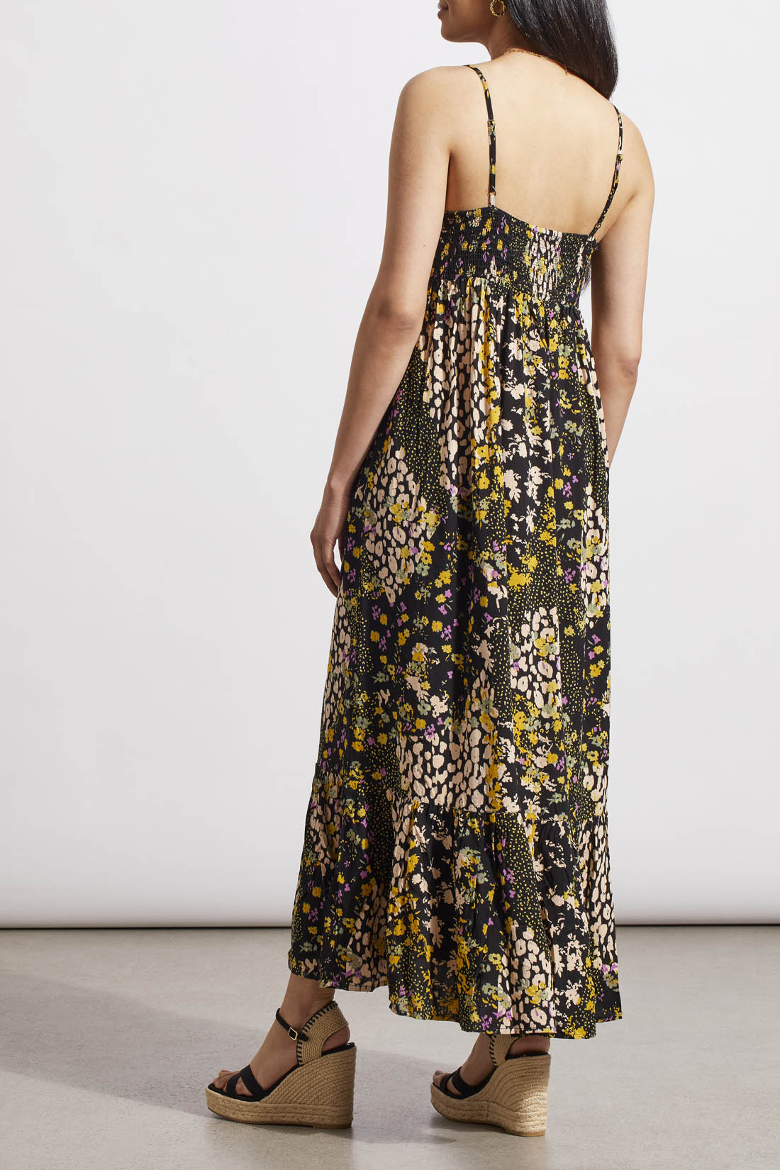 DITSY FLORAL PRINT MAXI DRESS | Limoncello