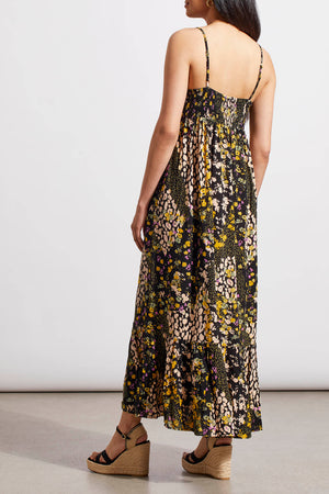 DITSY FLORAL PRINT MAXI DRESS | Limoncello