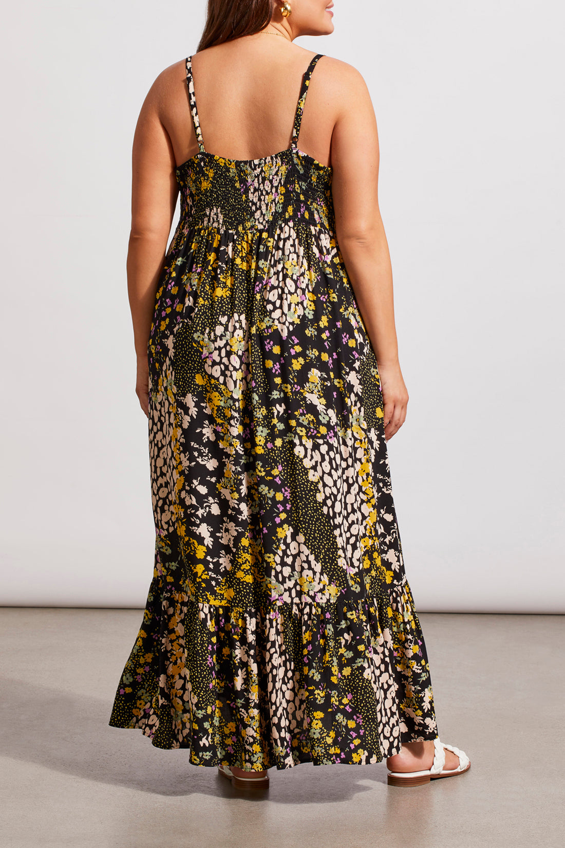 DITSY FLORAL PRINT MAXI DRESS | Limoncello