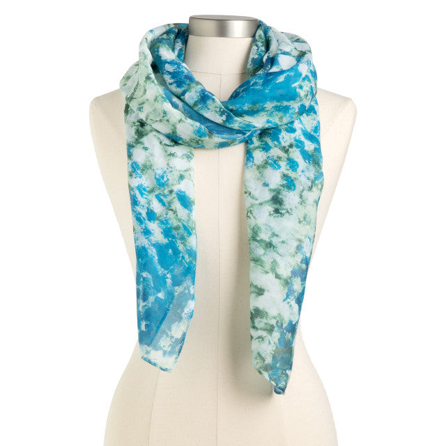 ArtLifting Rectangle Scarf White Flowers