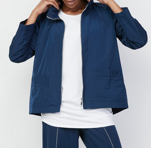 Ruched Detail Jacket | Navy