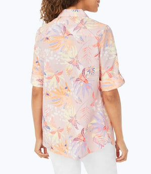 Seersucker Paradise Floral Shirt