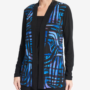 Open Abstract Cardigan