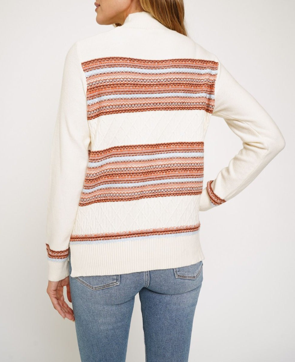 Stripe Mix Pullover