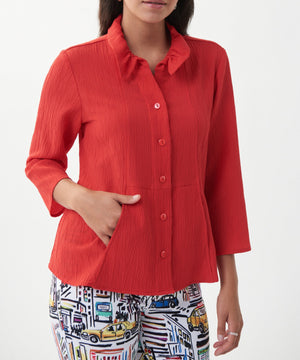 Ruched Collar Blouse